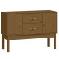 vidaXL Aparador madera maciza de pino marrón miel 110x40x78 cm