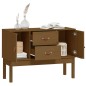 vidaXL Aparador madera maciza de pino marrón miel 110x40x78 cm