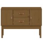 vidaXL Aparador madera maciza de pino marrón miel 110x40x78 cm