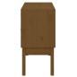 vidaXL Aparador madera maciza de pino marrón miel 110x40x78 cm