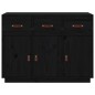 vidaXL Aparador madera maciza de pino negro 100x40x75 cm vidaXL Aparador madera maciza de pino negro 100x40x75 cm