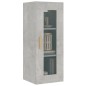 vidaXL Armario de pared colgante gris hormigón 34,5x34x90 cm vidaXL Armario de pared colgante gris hormigón 34,5x34x90 cm