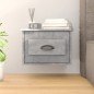 vidaXL Mesita de noche de pared color gris hormigón 41,5x36x28 cm vidaXL Mesita de noche de pared color gris hormigón 41,5x36x28 cm