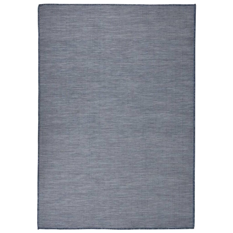 vidaXL Alfombra de exterior de tejido plano azul 140x200 cm vidaXL Alfombra de exterior de tejido plano azul 140x200 cm