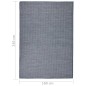vidaXL Alfombra de exterior de tejido plano azul 140x200 cm vidaXL Alfombra de exterior de tejido plano azul 140x200 cm