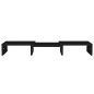 vidaXL Soporte de monitor madera maciza de pino negro 60x24x10,5 cm