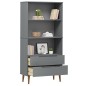 vidaXL Librería MOLDE madera maciza de pino gris 85x35x170,5 cm vidaXL Librería MOLDE madera maciza de pino gris 85x35x170,5 cm