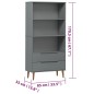 vidaXL Librería MOLDE madera maciza de pino gris 85x35x170,5 cm vidaXL Librería MOLDE madera maciza de pino gris 85x35x170,5 cm