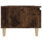 vidaXL Mesa auxiliar madera contrachapada roble ahumado 50x46x35 cm vidaXL Mesa auxiliar madera contrachapada roble ahumado 50x46x35 cm