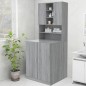 vidaXL Armario de lavadora gris sonoma 70,5x25,5x90 cm