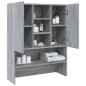 vidaXL Armario de lavadora gris sonoma 70,5x25,5x90 cm