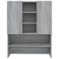 vidaXL Armario de lavadora gris sonoma 70,5x25,5x90 cm