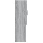 vidaXL Armario de lavadora gris sonoma 70,5x25,5x90 cm