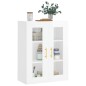 vidaXL Armario de pared blanco brillante 69,5x34x90 cm