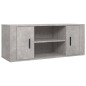 vidaXL Mueble para TV contrachapada gris hormigón 100x35x40 cm vidaXL Mueble para TV contrachapada gris hormigón 100x35x40 cm