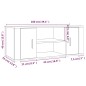 vidaXL Mueble para TV contrachapada gris hormigón 100x35x40 cm vidaXL Mueble para TV contrachapada gris hormigón 100x35x40 cm