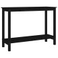 vidaXL Mesa consola madera maciza de pino negro 110x40x80 cm vidaXL Mesa consola madera maciza de pino negro 110x40x80 cm