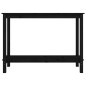 vidaXL Mesa consola madera maciza de pino negro 110x40x80 cm vidaXL Mesa consola madera maciza de pino negro 110x40x80 cm