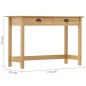 vidaXL Mesa consola Hill con 2 cajones madera pino 110x45x74 cm vidaXL Mesa consola Hill con 2 cajones madera pino 110x45x74 cm