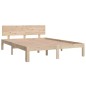 vidaXL Estructura de cama de madera maciza de pino 140x190 cm