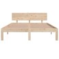 vidaXL Estructura de cama de madera maciza de pino 140x190 cm