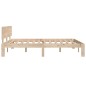 vidaXL Estructura de cama de madera maciza de pino 140x190 cm