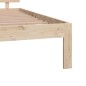 vidaXL Estructura de cama de madera maciza de pino 140x190 cm