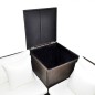 vidaXL Set muebles de jardín 4 piezas y cojines ratán sintético marrón vidaXL Set muebles de jardín 4 piezas y cojines ratán sintético marrón