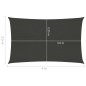 vidaXL Toldo de vela gris antracita HDPE 160 g/m² 2,5x4 m vidaXL Toldo de vela gris antracita HDPE 160 g/m² 2,5x4 m