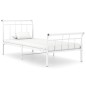 vidaXL Estructura de cama de metal blanco 90x200 cm vidaXL Estructura de cama de metal blanco 90x200 cm