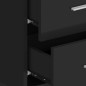 vidaXL Mesita de noche de pared negra vidaXL Mesita de noche de pared negra