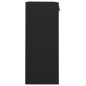 vidaXL Armario de oficina de acero negro 90x40x102 cm