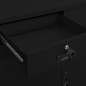 vidaXL Armario de oficina de acero negro 90x40x102 cm
