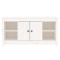 vidaXL Mueble para TV de madera maciza de pino blanco 103x36,5x52 cm vidaXL Mueble para TV de madera maciza de pino blanco 103x36,5x52 cm