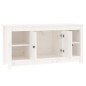 vidaXL Mueble para TV de madera maciza de pino blanco 103x36,5x52 cm vidaXL Mueble para TV de madera maciza de pino blanco 103x36,5x52 cm