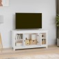 vidaXL Mueble para TV de madera maciza de pino blanco 103x36,5x52 cm vidaXL Mueble para TV de madera maciza de pino blanco 103x36,5x52 cm