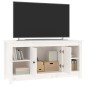 vidaXL Mueble para TV de madera maciza de pino blanco 103x36,5x52 cm vidaXL Mueble para TV de madera maciza de pino blanco 103x36,5x52 cm