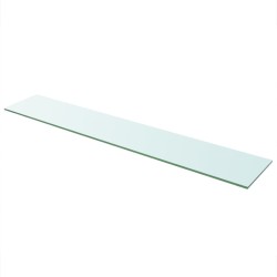 vidaXL Panel de estante vidrio claro 110x20 cm
