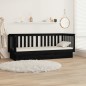 vidaXL Sofá cama madera maciza de pino negro 90x190 cm vidaXL Sofá cama madera maciza de pino negro 90x190 cm