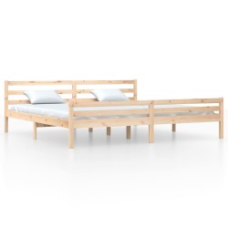 vidaXL Estructura de cama madera maciza 200x200 cm