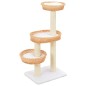 vidaXL Rascador para gatos con poste de sisal madera natural de sauce vidaXL Rascador para gatos con poste de sisal madera natural de sauce
