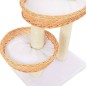 vidaXL Rascador para gatos con poste de sisal madera natural de sauce vidaXL Rascador para gatos con poste de sisal madera natural de sauce
