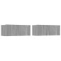 vidaXL Set de muebles para TV 4 pzas madera contrachapada gris Sonoma