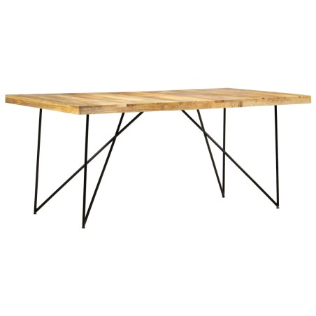 vidaXL Mesa de comedor de madera maciza de mango 180x90x76 cm