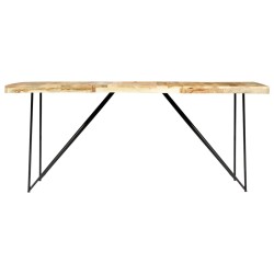 vidaXL Mesa de comedor de madera maciza de mango 180x90x76 cm