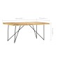 vidaXL Mesa de comedor de madera maciza de mango 180x90x76 cm vidaXL Mesa de comedor de madera maciza de mango 180x90x76 cm
