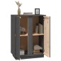 vidaXL Aparador de madera maciza de pino gris 60x35x80 cm vidaXL Aparador de madera maciza de pino gris 60x35x80 cm