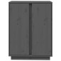vidaXL Aparador de madera maciza de pino gris 60x35x80 cm vidaXL Aparador de madera maciza de pino gris 60x35x80 cm