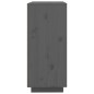 vidaXL Aparador de madera maciza de pino gris 60x35x80 cm vidaXL Aparador de madera maciza de pino gris 60x35x80 cm
