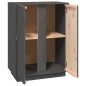 vidaXL Aparador de madera maciza de pino gris 60x35x80 cm vidaXL Aparador de madera maciza de pino gris 60x35x80 cm